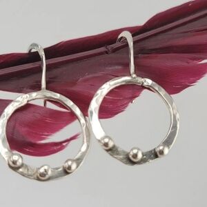 STERLING SILVER  DANGLING EARRINGS HANDMADE